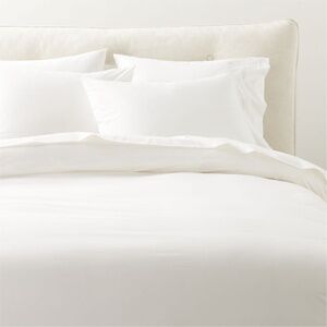 CB2 Weekender Chambray Queen Duvet Cover